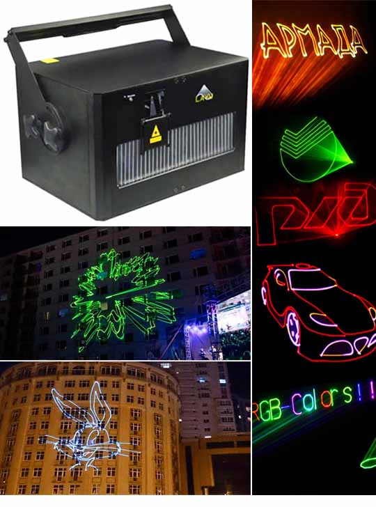 Профессиональная лазерная реклама AH80RGB Pro Max